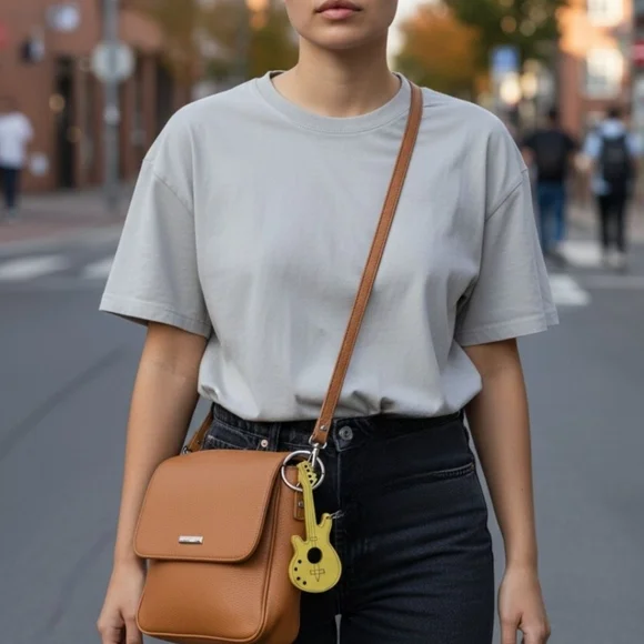 Wooden Guitar Keychain| New!| Available In 6 Colors - Picture 9 of 10